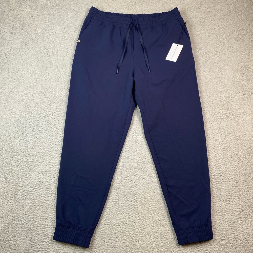 NWT Jaanuu Limited Edition Womens Size L Navy Blue High Waist Jogger Scrub Pants